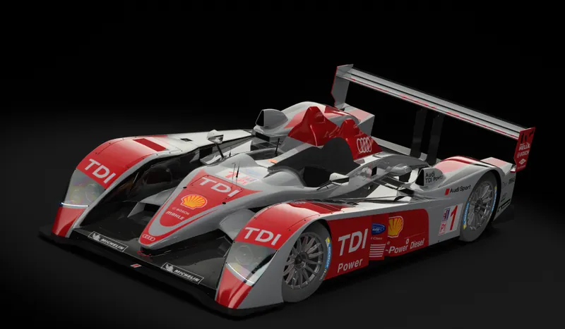 Audi R10 TDI LMP1, studio shot