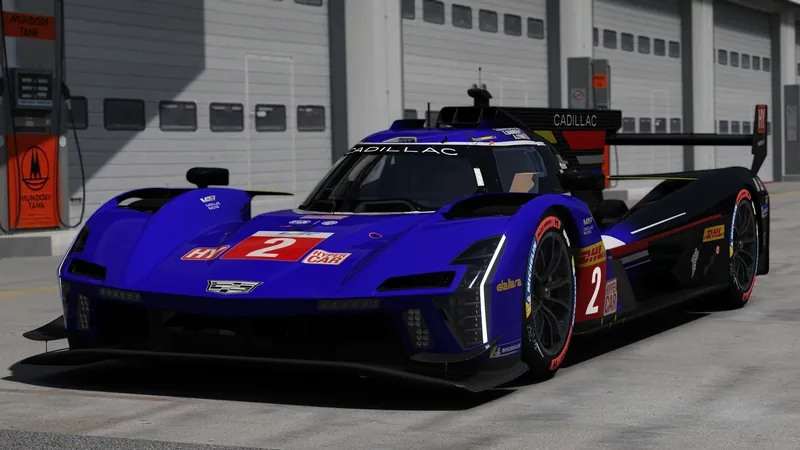 Cadillac LMDh prototype on track