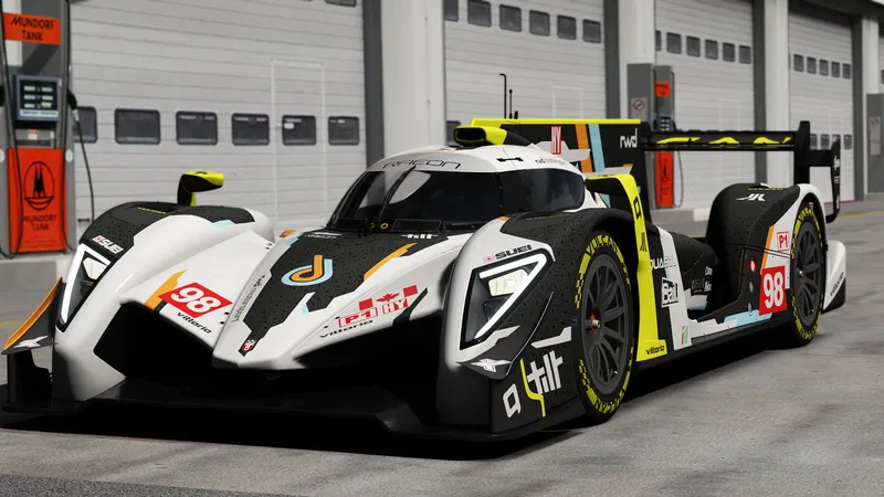 RWD Fenix P30-6 LMP1 at night with headlights on