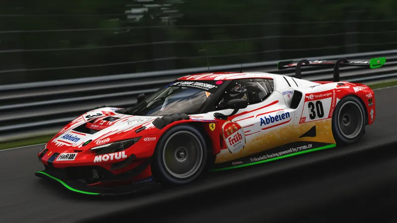 Ferrari 296 GT3 on the Nordschleife